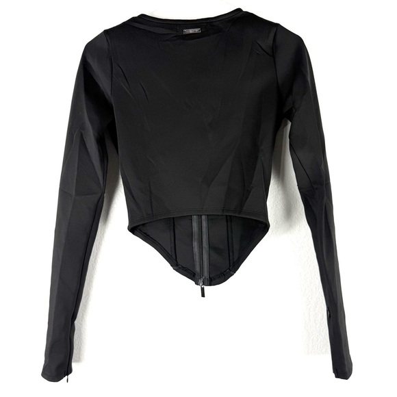 Maniere de voir NEOPRENE DOUBLE Zip top long sleeve black size 4 - Picture 11 of 12